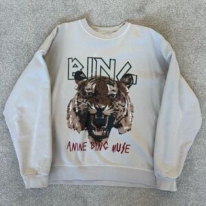 Anine Bing Tiger Graphic Sweater - Size Large